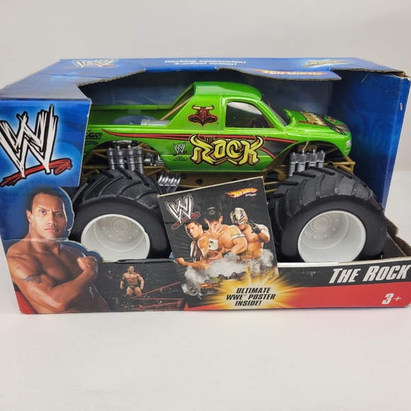 Hot Wheels Monster Truck WWE The Rock Undertaker Steve Austin Triple H Poster - Picture 5 of 5
